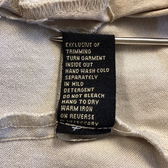 DG2 by Diane Gilman Beige Jean Jacket - Picture 9 of 11